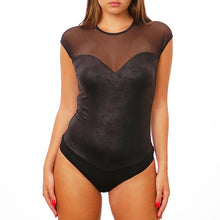 Load image into Gallery viewer, Faux Leather Sleeveless Bodysuit
