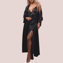 Load image into Gallery viewer, La Nuit Romantique Maxi Satin Set
